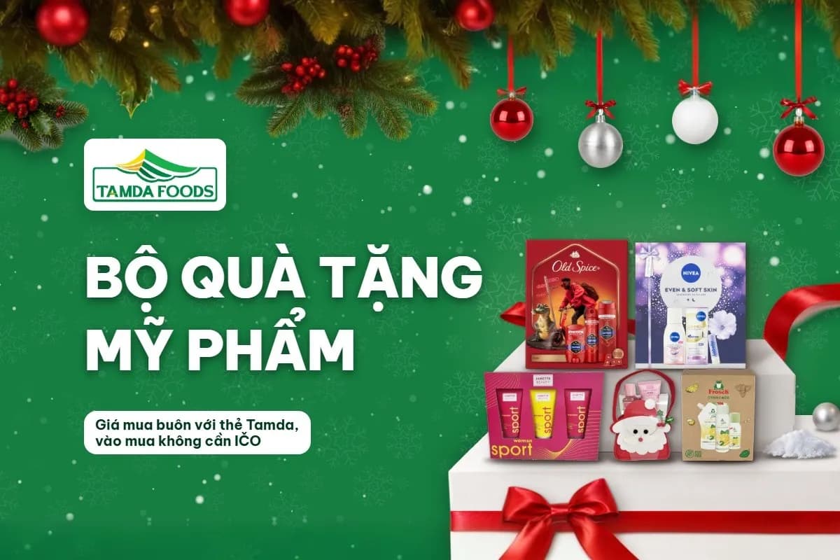 Bộ quà tặng mỹ phẩm Giáng Sinh