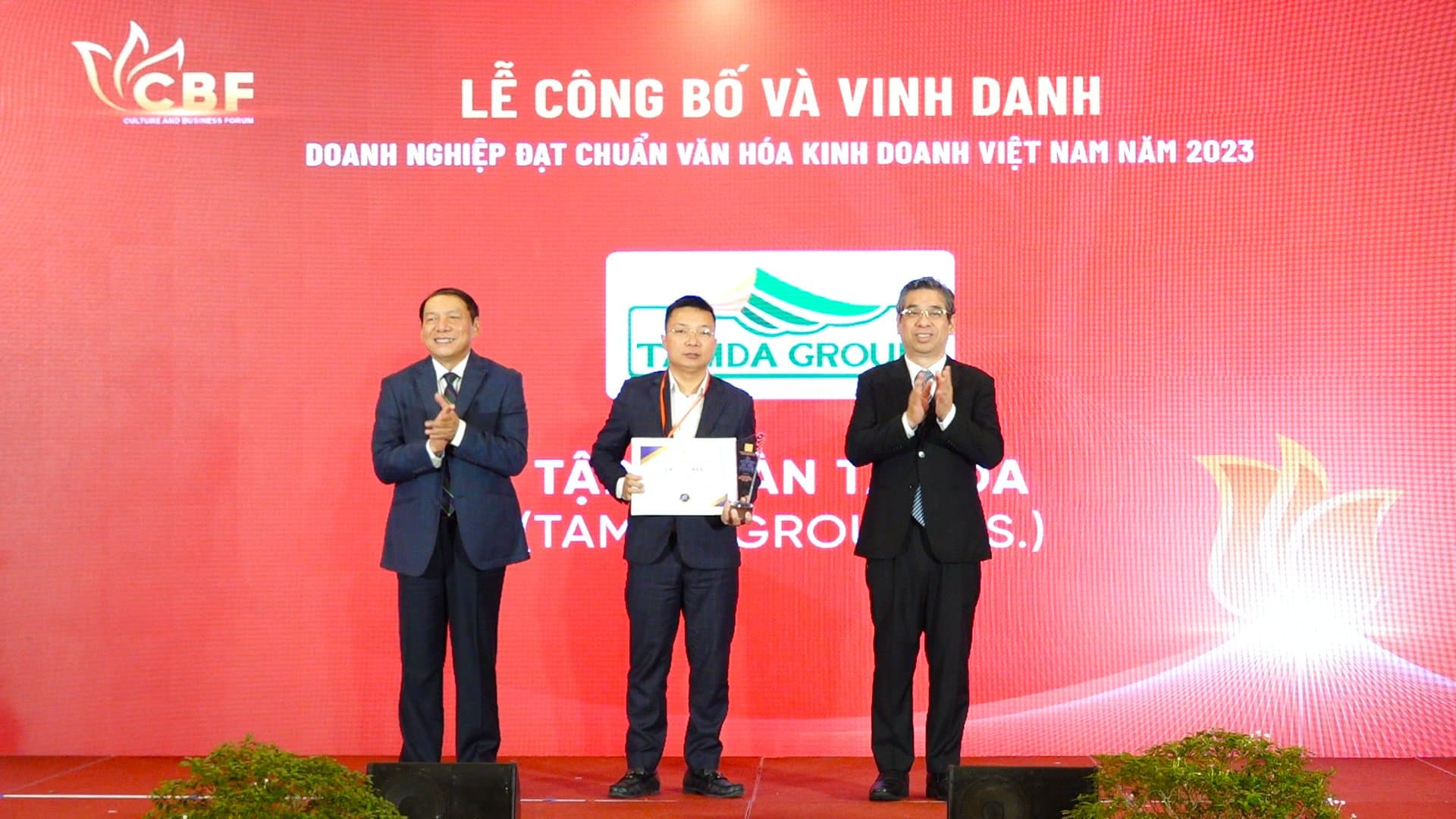 TAMDA GROUP LÀ "DOANH NGHIỆP ĐẠT CHUẨN VĂN HÓA KINH DOANH VIỆT NAM" NĂM 2023